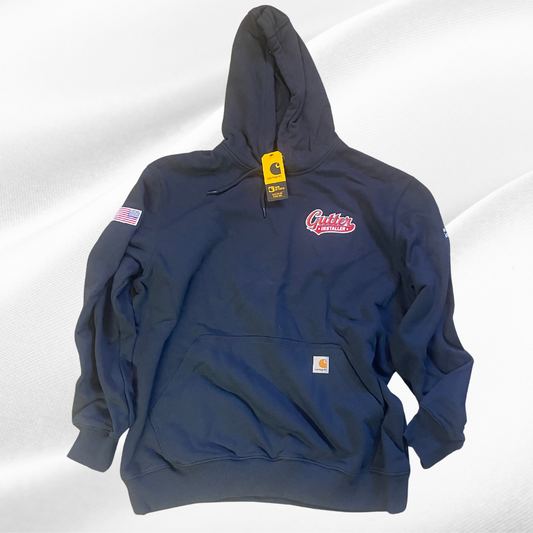 Top Quality Carhartt Rain Defender Hoodie with GutterInstaller™ Embroidery - XL Loose Fit, Built for the Toughest Gutter Installers